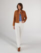 I.Code fawn suede jacket-7