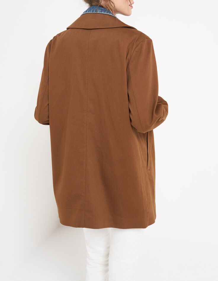 Mantel mit herausnehmbarem Jeansfutter in Camel I.Code-3