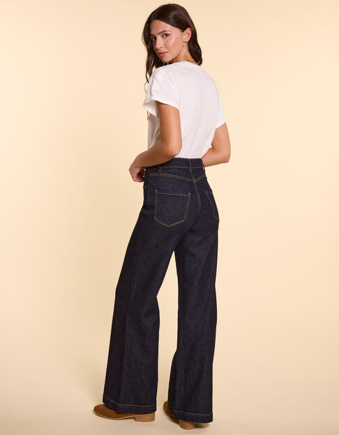 I.Code raw flared jeans