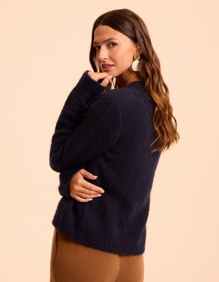 Cardigan bleu tricot CHARLOTTE I.Code-3