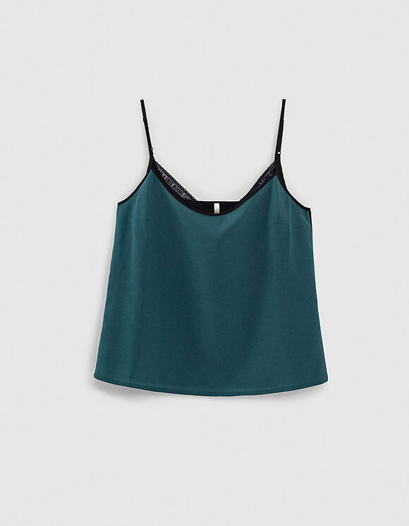 I.Code sea green Free Boobs top with integrated bra