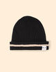 Gorro de punto canalé negro I.Code x Lafrançaise-1 Gorro de punto canalé negro I.Code x Lafrançaise-1