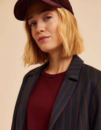 Chaqueta de traje azul marino I.Code