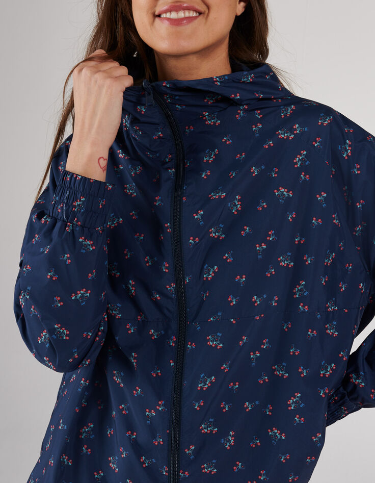 I.Code navy/rollerskate print reversible windcheater-2