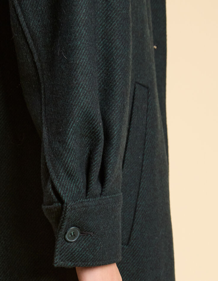 I.Code midnight green overcoat-6