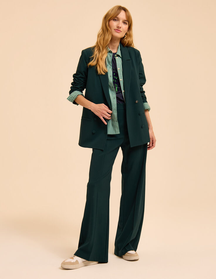 Grüne Anzugjacke mit überkreuzten Knöpfen Emma I.Code-8