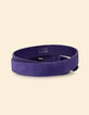 Ceinture violet cuir velours boucle tressée I.Code-3