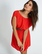 Mohnrotes Kleid, Tupfenjacquard I.Code-1