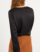 Blouse noire jacquard motif pois I.Code-3
