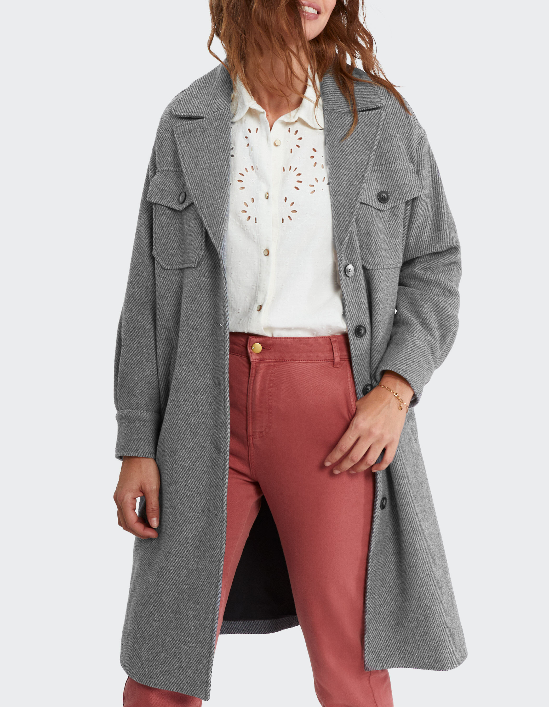 Manteau gris esprit store