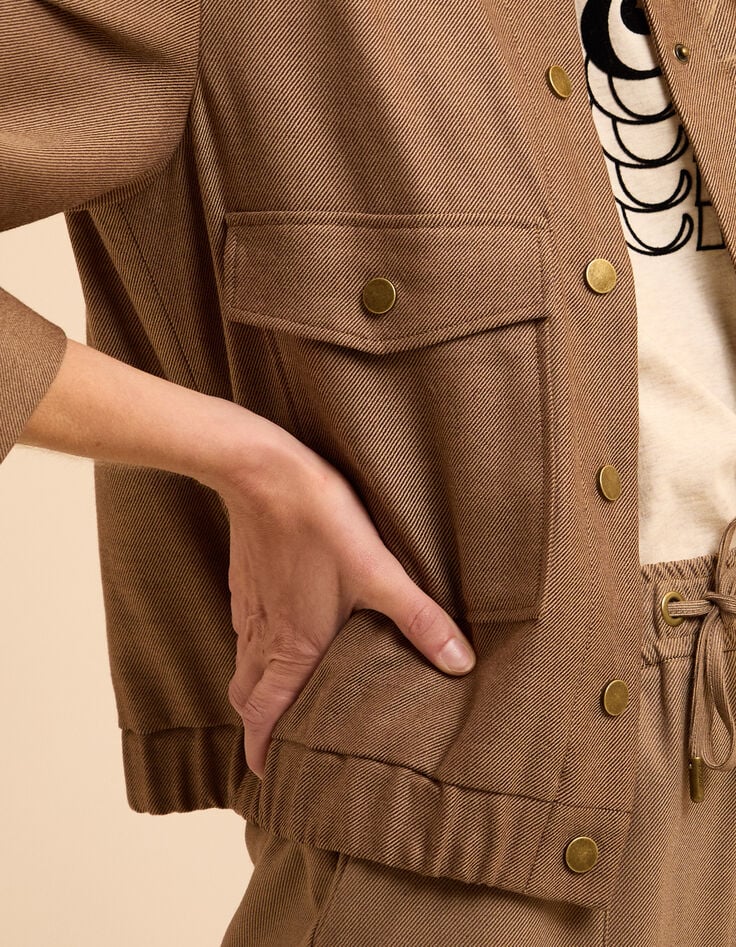 I.Code beige jacket with patch pockets-6 I.Code beige jacket with patch pockets-6