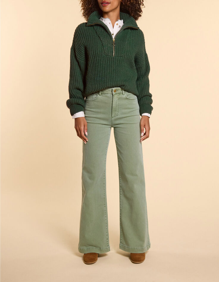 Jersey camionero verde noche punto I.Code-6 Jersey camionero verde noche punto I.Code-6
