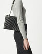 1440 Reporter Tasche Damen gesteppte Leder doppelt-7