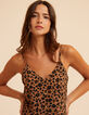 Robe longue fines bretelles imprimé léopard I.Code-2