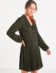 Robe chemise vert empire plissée I.Code-2