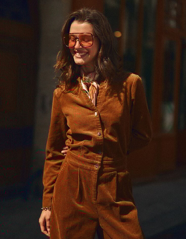 I.Code camel corduroy jumpsuit-2 I.Code camel corduroy jumpsuit-2