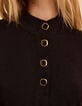 Robe manches longues noire tricot détails lurex I.Code-4 Robe manches longues noire tricot détails lurex I.Code-4