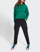 I.Code black flowing combat-style trousers-4