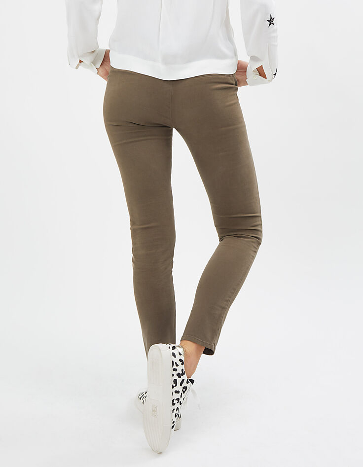 Pantalon chino kaki à studs I.Code-3