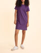 Purple striped lurex multico dress I.Code-6