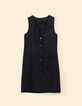 Vestido chaleco negro rayas I.Code-7