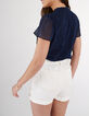 Indigo top met hartjesprint I.Code-3