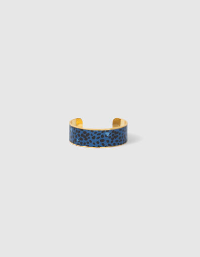 Blauwe bangle-armband leo-hartjesprint Bangle up x I.Code - I.CODE