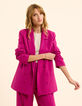 Lila zweireihige Anzugjacke I.Code-3