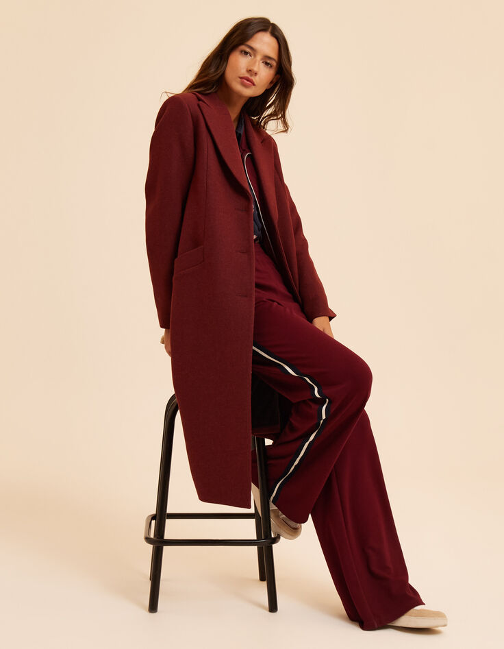Lange bordeaux mantel I.Code-1