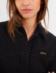 Chaqueta vaquera negra pin dorado I.Code-2