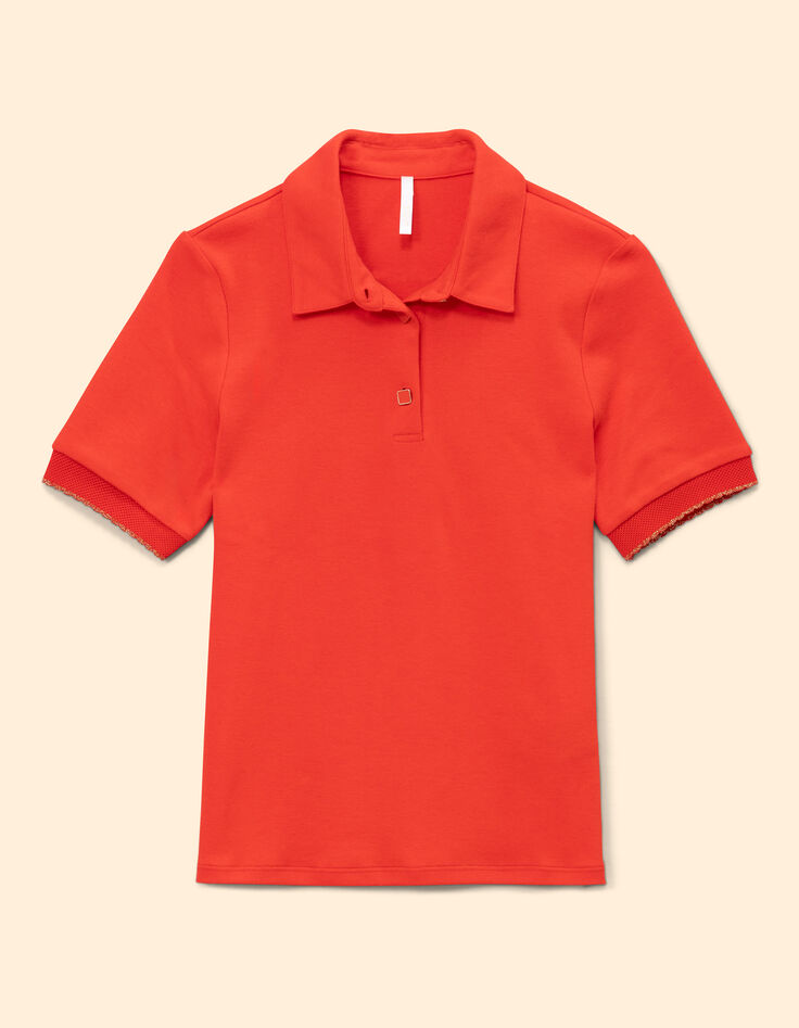 Rode top tricot hemdkraag I.Code-7