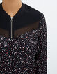 Robe noire imprimé graphique I.Code-4