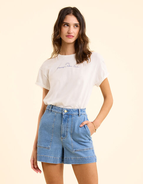 Short bleu en denim I.Code