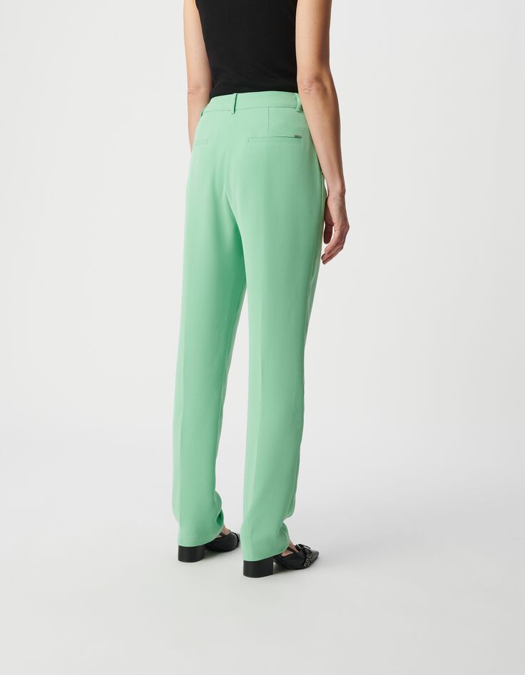 Gr&uuml;ne Anzughose aus recyceltem Polyester f&uuml;r Damen-3