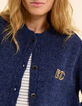 Cárdigan azul marino punto broche extraíble I.Code-6