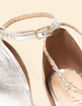 I.Code gold braided leather heeled sandals-5