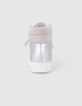 I.Code silver and white high-top trainers-5
