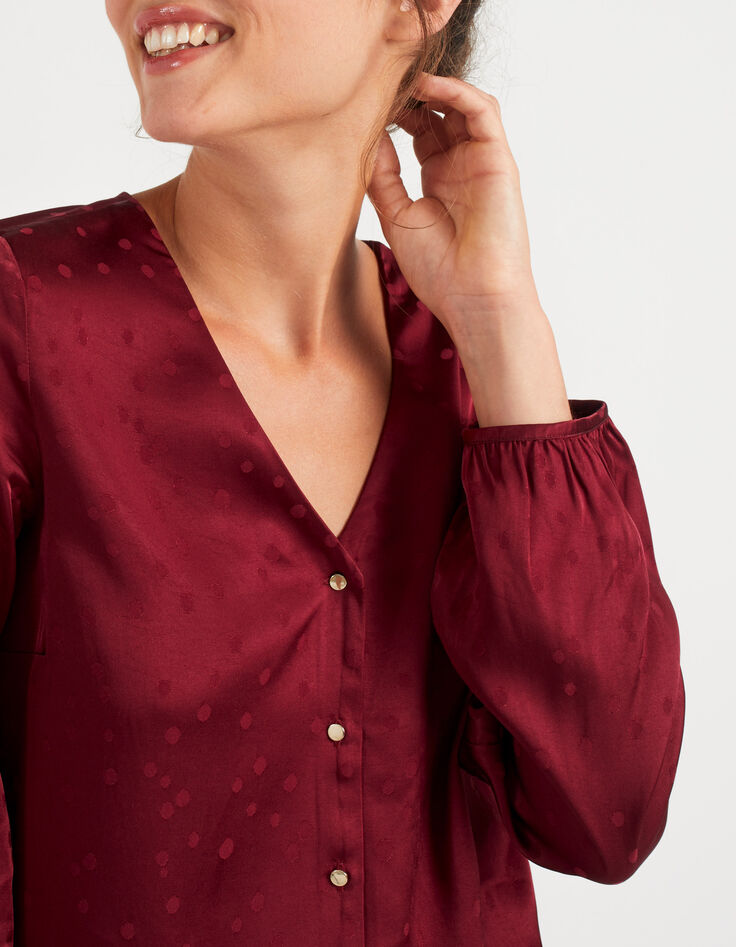 Blusa tierra quemada jacquard ojo I.Code-4 Blusa tierra quemada jacquard ojo I.Code-4