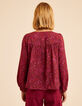 Roze blouse bloemenprint I.Code-3