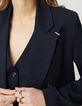 Marineblauer weiter Damenblazer Milano-Strick-4