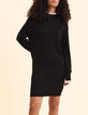 Robe noire tricot d&eacute;tails broderie anglaise I.Code-2