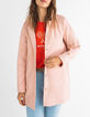 Water pink windjack met kap in rubber I.Code-1