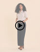 Ecru vest tricot zonder mouwen I.Code-2
