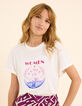 Tee-shirt manches courtes blanc message et poings I.Code-1