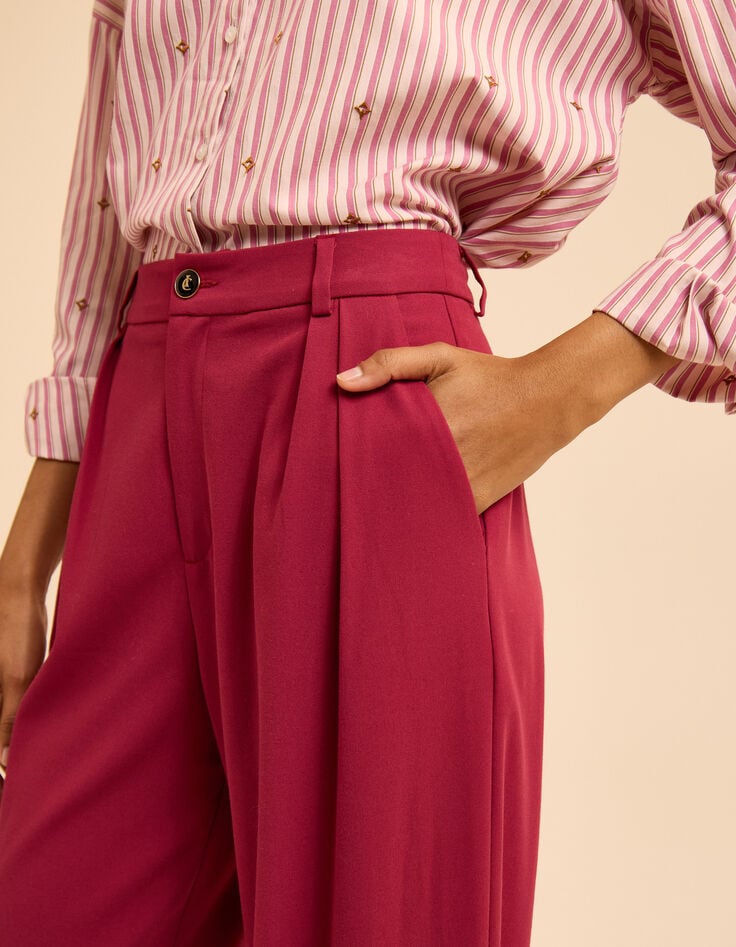 Pantalón de traje ancho rosa I.Code-4