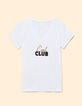 Weißes T-Shirt zweifarbige Schrift I.Code-6