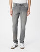 Graue POWER STRETCH Ziggy Herren R&ouml;hrenjeans-2