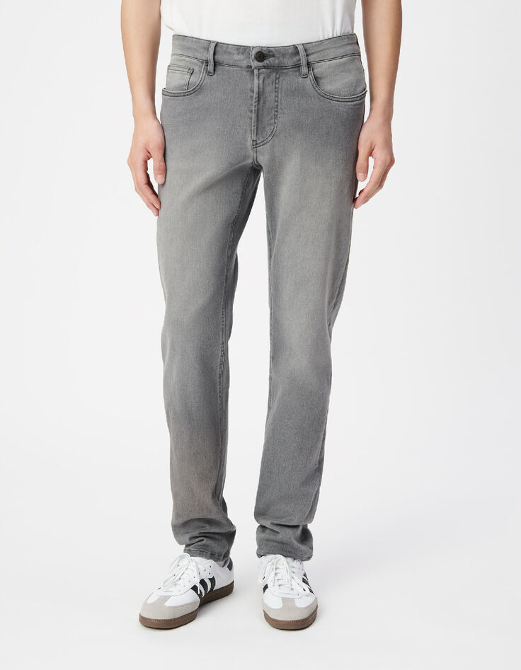 Graue POWER STRETCH Ziggy Herren R&ouml;hrenjeans-2