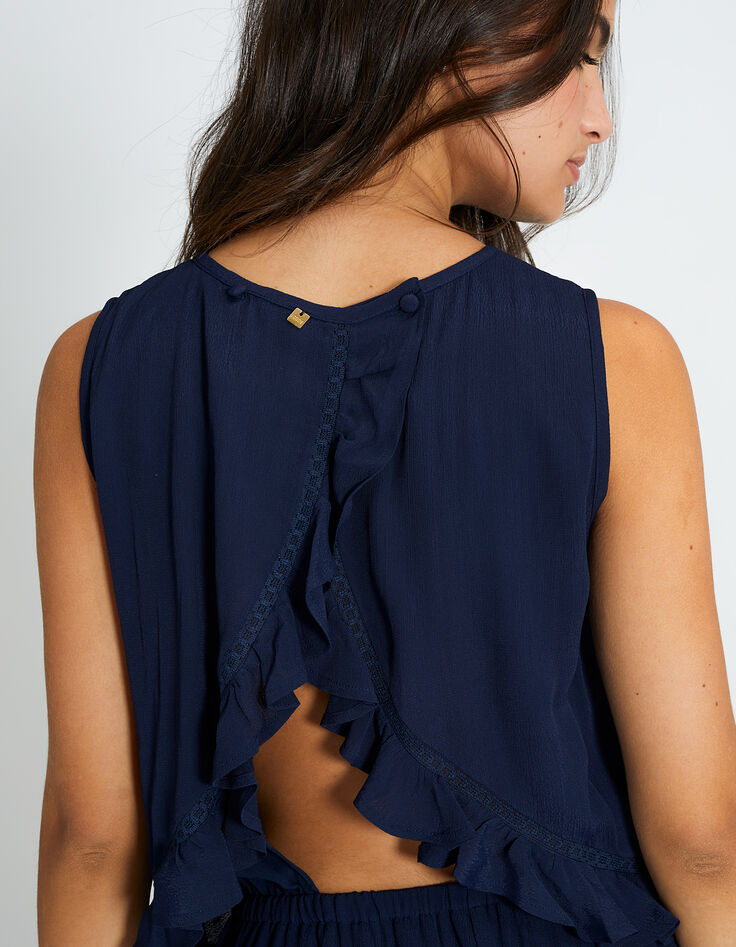 Combi short marine à bandes dentelle I.Code-3