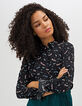 Camisa negra estampado tipo neón-1